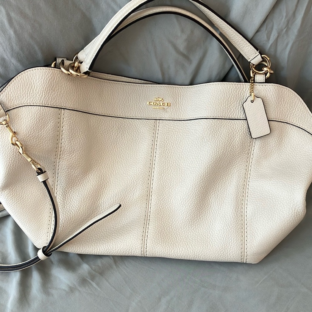 Coach Small Lexy Shoulder Bag Cream Color